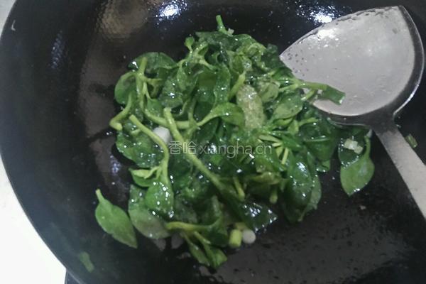清炒穿心连的做法图解2