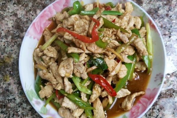 青椒肉丝的做法图解6