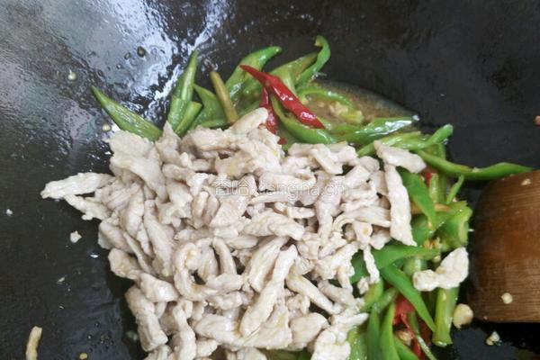 青椒肉丝的做法图解4