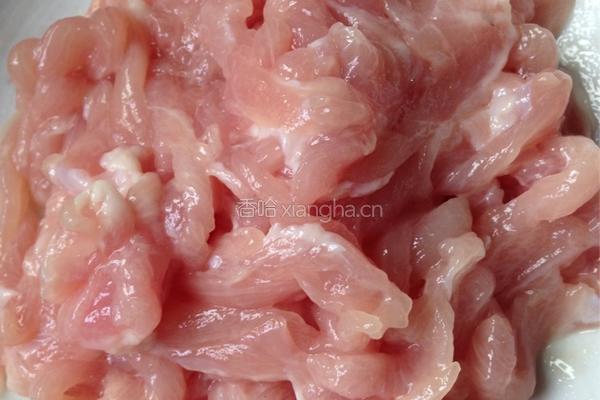 青椒肉丝炒毛豆的做法图解4