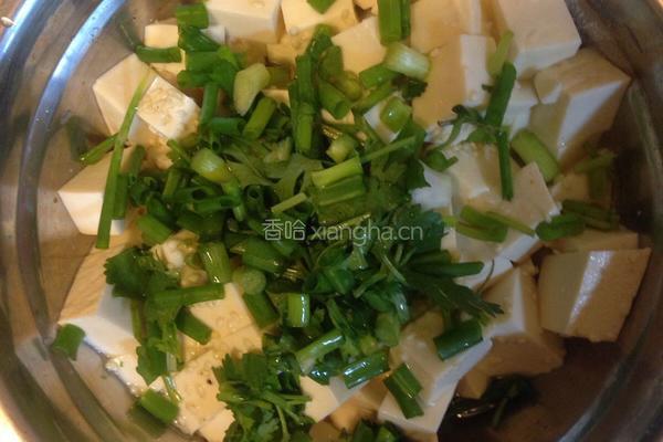 懒人快手菜，小葱拌豆腐