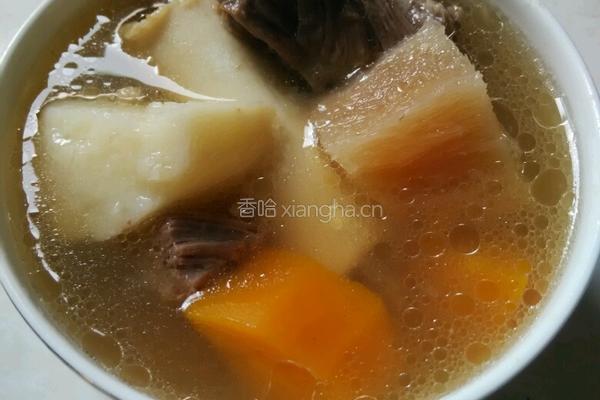 淮山粉葛红萝卜马蹄骨头汤