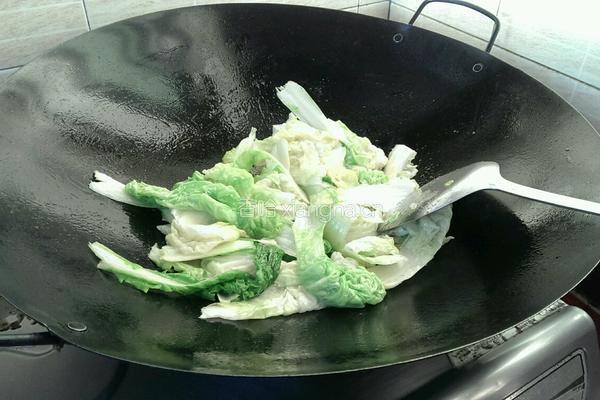 清炒小白菜的做法图解3