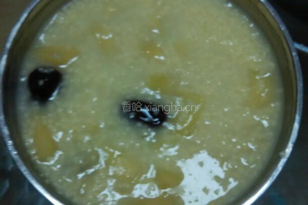 小米红枣苹果粥
