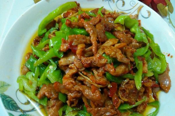 青椒炒肉丝的做法图解7