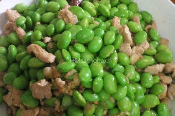 毛豆炒肉丝