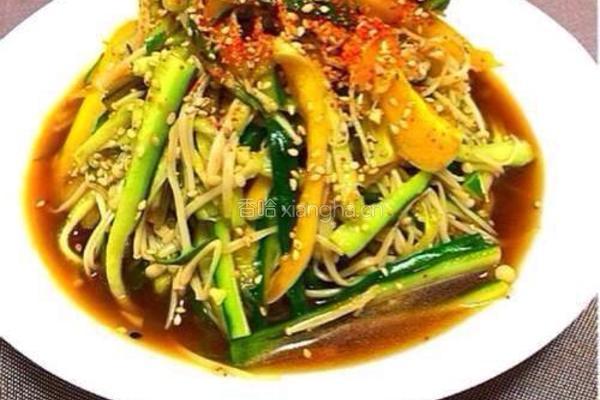 凉拌金针黄瓜的做法图解9