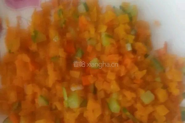 蔬菜丁鸡蛋抱饭的做法图解4