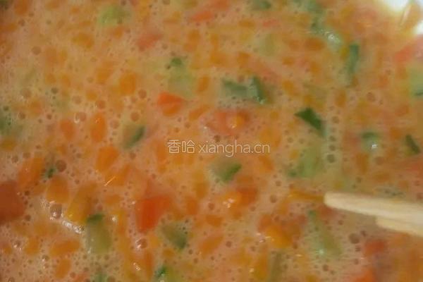 蔬菜丁鸡蛋抱饭的做法图解5
