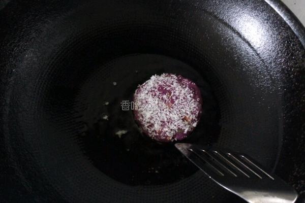 紫薯蔬菜虾仁饼的做法图解8