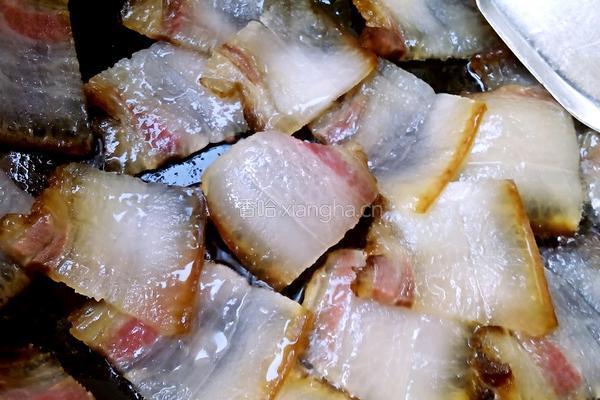 腊肉炒蒜苔的做法图解3