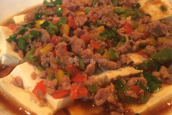 肉末蒸内脂豆腐的做法图解7