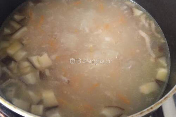 皮蛋瘦肉粥的做法图解8