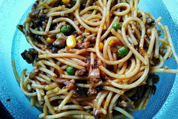 牛排~香菇肉酱意面的做法图解12