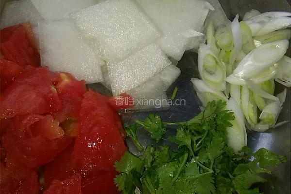 番茄冬瓜汤的做法图解3