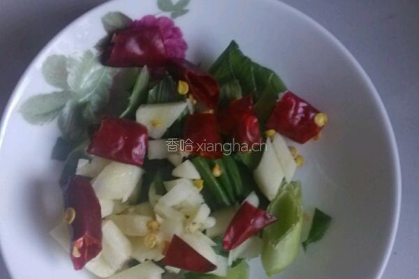 香菇油菜的做法图解1
