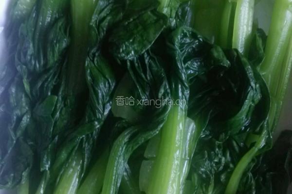 香菇油菜的做法图解4