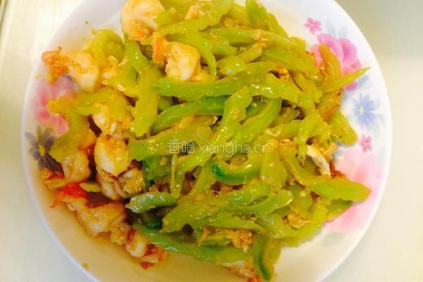 苦瓜虾仁的做法图解8