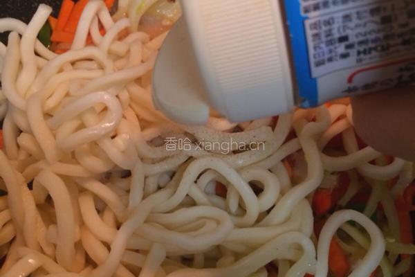 炒乌冬面的做法图解7