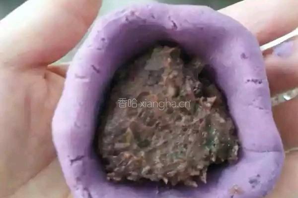 紫薯麻球的做法图解5