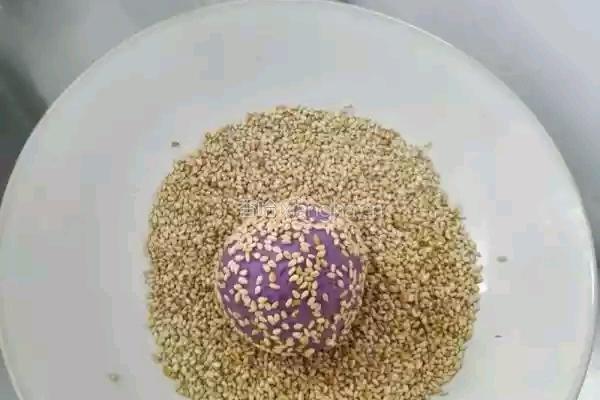 紫薯麻球的做法图解7