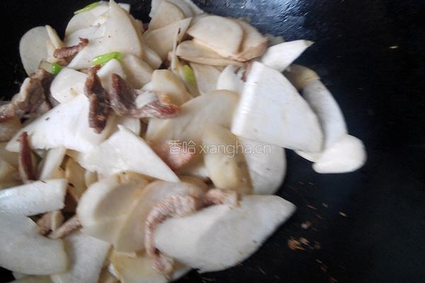 肉炒杏鲍菇的做法图解6
