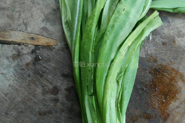 煎肉片，油麦菜的做法图解1