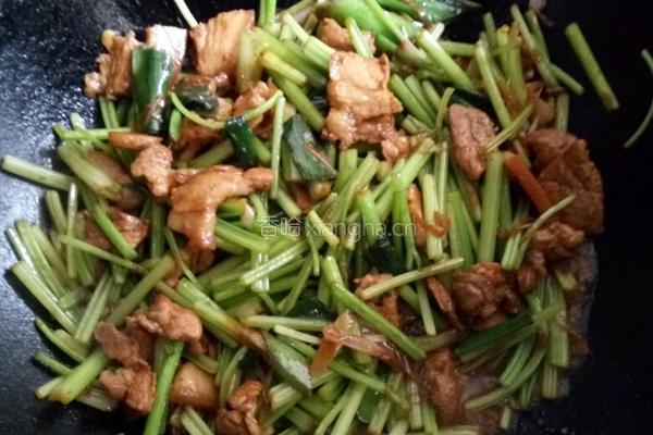 香芹粉皮炒肉的做法图解6