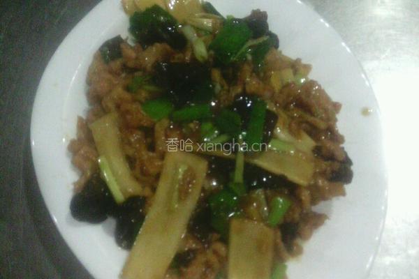 蒜苗脆笋过油肉