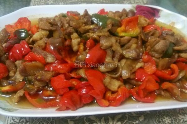 灯笼椒炒肉