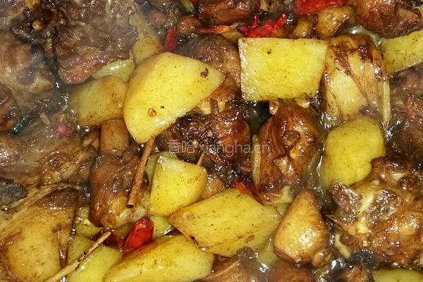 土豆鸭肉干锅的做法图解5
