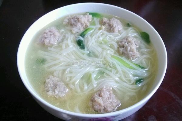 清汤圆子面的做法图解4