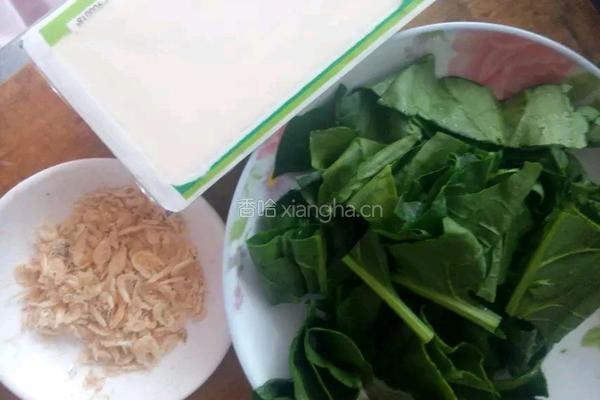 菠菜豆腐汤的做法图解1