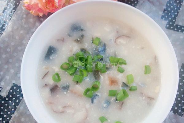 香菇皮蛋瘦肉粥的做法图解11