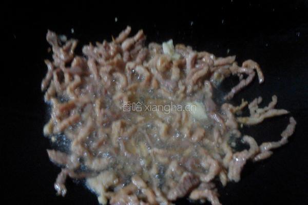 肉丝炒茭白的做法图解2