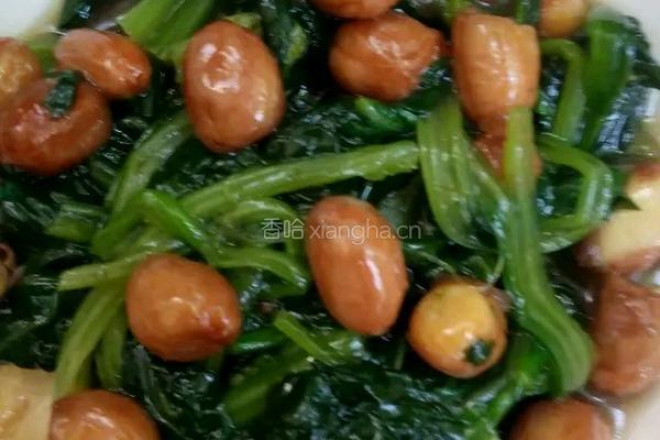 老醋花生拌菠菜的做法图解8