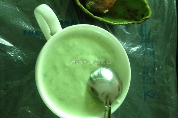 牛油果酸奶糊糊的做法图解4
