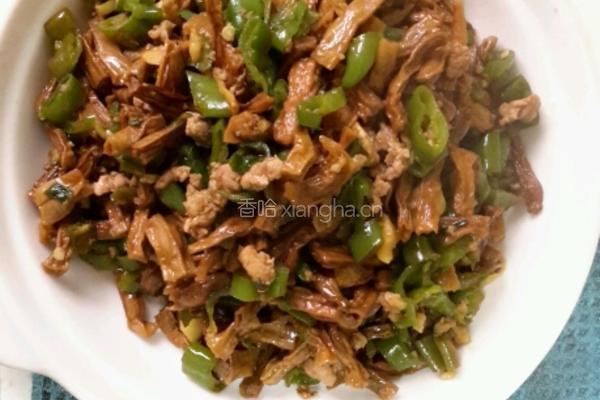 干豇豆炒肉末