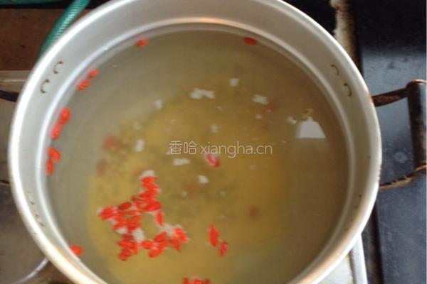 绿豆小米粥的做法图解4