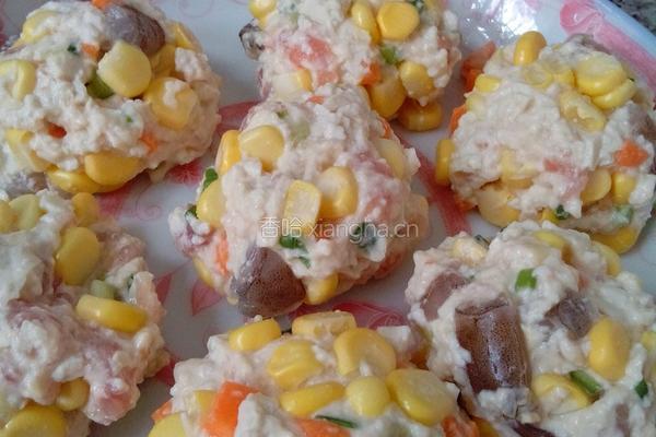 虾仁豆腐饼的做法图解4