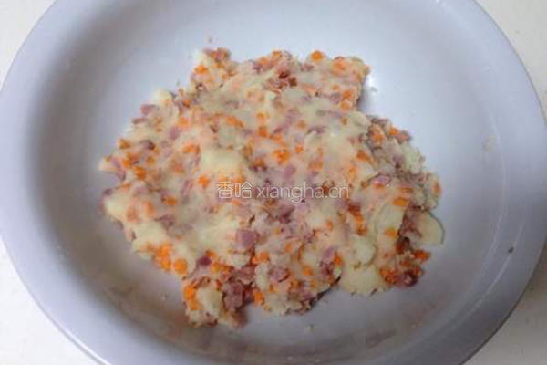 土豆火腿早餐饼的做法图解4