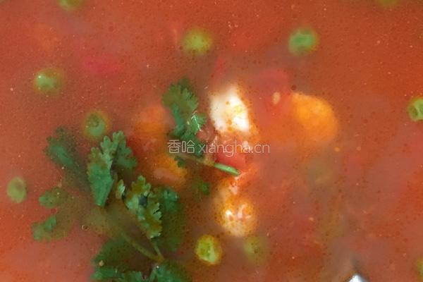 豌豆番茄虾仁汤的做法图解5