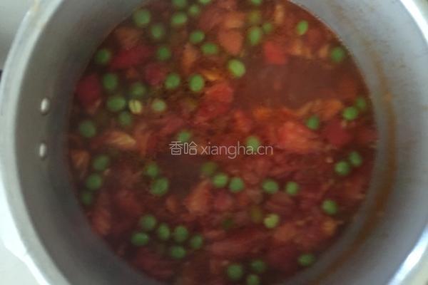 豌豆番茄虾仁汤的做法图解4