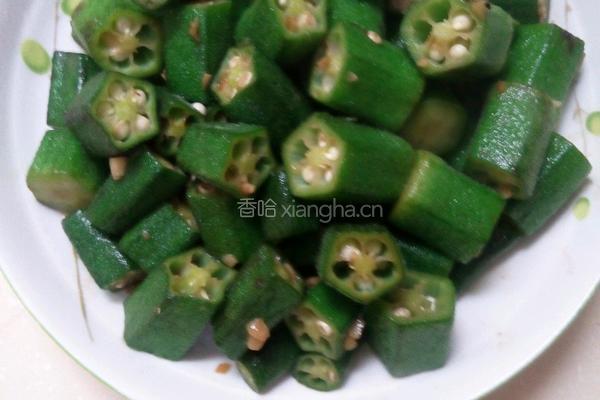 蒜香秋葵的做法图解4
