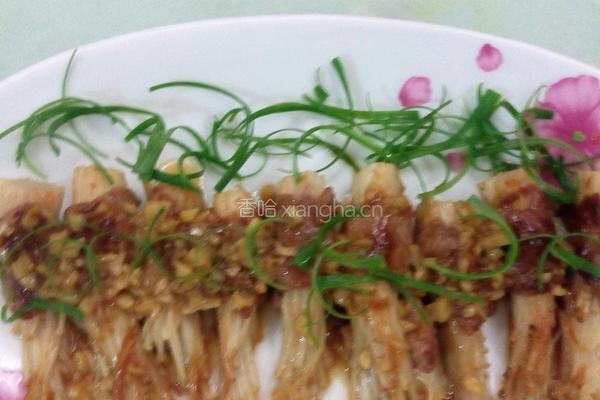香煎肉卷金针菇的做法图解6