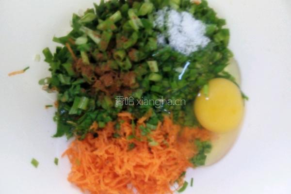 早餐:馄饨，鸡蛋蔬菜玉米饼的做法图解3