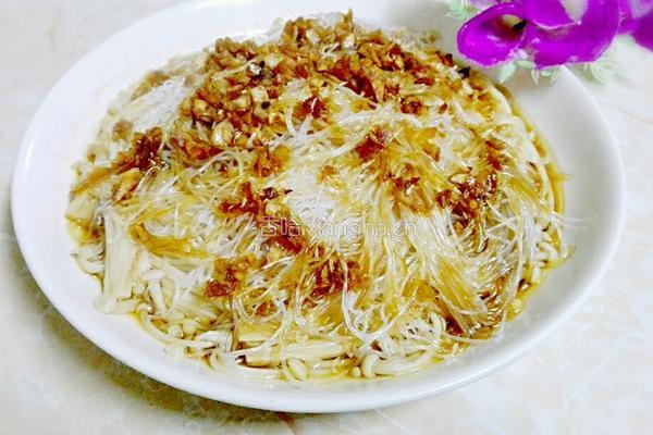 金针菇蒸粉丝的做法图解12