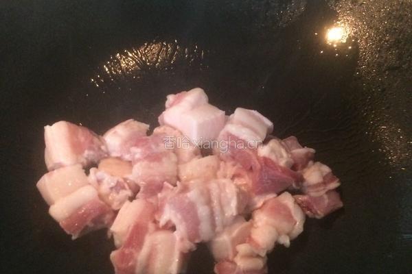 猪肉煲咸菜的做法图解4