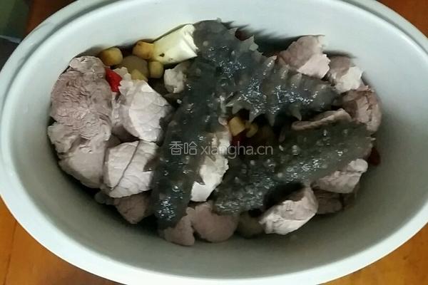 淮杞炖海参的做法图解1