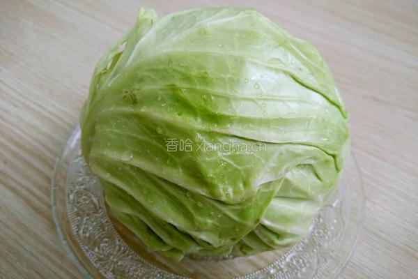 酱爆圆白菜的做法图解1